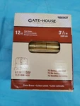 Gate House 12-PACK 3-1/2" Satin Brass Door Hinges 5/8" Radius 0503427. Fixed Price $17.99.