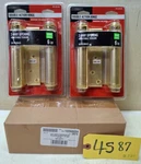 Double Action Hinge 2 Sets (4PCS) 6 In. Square Radius Satin Brass Steel Heavy. Fixed Price $37.00.