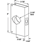 Prime-line U 9551 Stainless Steel Recessed Door Reinforcer H X 3.875 In.. Fixed Price $23.05.