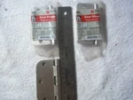 Everbilt 3.5" Satin Nickel 1/4" Radius New Door Hinges & One 1/2". Fixed Price $9.95.
