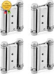 Heavy Duty Cafe Saloon Bars Door Swing Hinges, 4 Pack 3" Stainless Steel. Fixed Price $27.09.