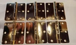 Stanley Bright Brass 3.5" Door Hinges 6PC New. Fixed Price $15.99.