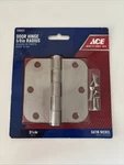 Ace 5368337 Door Hinge 5/8IN Radius Satin Nickel 1/2IN Free Shipping. Fixed Price $10.00.