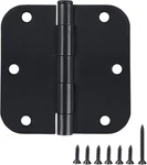 6 Pack Door Hinges - 3.5 X Inch, Matte Black, 5/8 Radius Corners,. Fixed Price $28.08.