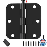 Amzgod Black Door Hinges 30 Pack 3.5 Inch Rounded Matte Hardware For. Fixed Price $73.14.
