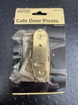 Project Cafe Pivots 225-2270 Brass Plated Hinges Nos Swinging Doors Kit. Fixed Price $11.99.