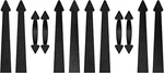 12 Pcs Garage Door Magnetic Decorative Hardware Kit 8 Hinges 4 Handles. Fixed Price $19.99.