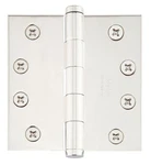 Emtek 92014 4" X Square Corner Plain Bearing Mortise Hinge -. Fixed Price $28.19.