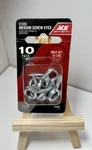 Ace Medium Screw Eyes 10 Pack (1-1/8 In) Zinc-plated Hardware (#51562). Fixed Price $10.00.