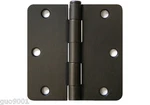 27 Oil Rubbed Bronze 3.5" W 1/4" Radius Door Hinges Interior Brushed Inch. Fixed Price $39.99.