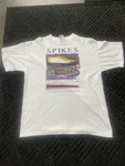 Vintage Single Stitch Spikes Solid Light Hl Miller Total Tee Size Large Stained. Fixed Price $12.60.