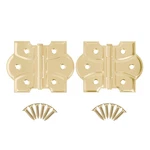 Uniqantiq Hardware Supply Polished Brass Butterfly Hinges Removable Pin - Pack. Fixed Price $62.42.