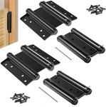6" Double Action Spring Hinge Black Cafe Salon Door Self Closing Hardware. Fixed Price $48.00.