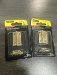 Stanley Classic Brassware Solid 1/2 Narrow Hinges 80-3080 CD5300 Nos. Fixed Price $12.95.
