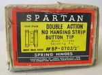Spartan Double Action Spring Hinges Nos Brass Plated BP-070J/2" One Pair. Fixed Price $15.00.