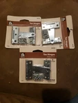 3 Pks Everbilt Tee Hinges Zinc Plated (e). Fixed Price $14.00.