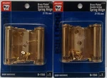 Lot Of Bulldog Hardware Brass Plated Double Acting Spring Hinge 3''........2DO. Fixed Price $24.99.