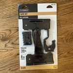 Everbilt Black Post Self-latching Heavy Duty Gate Fence Steel Hardware 8". Fixed Price $9.00.