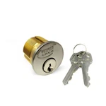 Premier Lock MS01D-KW1 1/4" Mortise Cylinder Solid Brass Silver Finish Int/ext. Fixed Price $14.95.