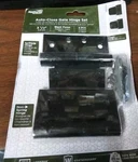 National Hardware N342-592 Black Extra Heavy Auto-close Gate Hinge Set 3-1/2 In.. Fixed Price $19.11.