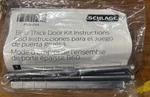 New Schlage 61-073 652 B60 Thick Door Kit 2.25 To 4 Satin Nickel. Fixed Price $16.00.