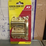 Ace Screen Door Set Bright Brass Juego Para Puerta Mosquitera #5288055 New!!!. Fixed Price $10.00.