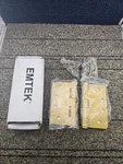 Emtek 920244: Pair Of X Steel Hinges 1/4" Radius Corners - Satin Brass. Fixed Price $19.79.