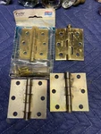 National Hardware 3 X 2.5 Brass Screen/storm Door Hinge Pk & Steel Stanley. Fixed Price $19.99.