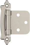 Amerock BP7329 Nickel Pair Of Variable Overlay Self-closing Face Mount Hinges. Fixed Price $10.70.