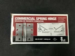 HG100014 Tell Manufacturing H4545 Series 4-1/2-IN Mortise Door Commercial Hinge. Fixed Price $9.89.