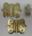 Hager Ornamental Cabinet Hinge #1000 Pair Steel 1/2" New Old Stock 229F. Fixed Price $12.99.