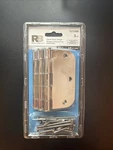 Reliabilt Silent Door Hinges 3.5 Inch Set Of Chrome Finish New Package. Fixed Price $20.00.