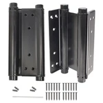 Beneray Pair Of 8 Black Heavty Duty Double Action Spring Hinges Self Closing. Fixed Price $90.04.