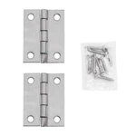 4PK Everbilt 2 In. Stainless Steel Non-removable Pin Narrow Cabinet Door Hinges. Fixed Price $12.80.