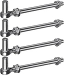J Bolt Gate Hinge, 304 Stainless Steel Farm Hinges, M12 X 10''. Fixed Price $50.13.
