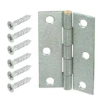 6PK Everbilt 2-1/2 Inch Galvanized Non-removable Pin Narrow Utility Hinges 28807. Fixed Price $24.00.