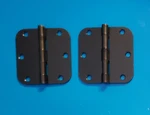 Deltana S35R51B, 3.5" X 5/8" Radius Corner Mortise Hinge Pair, No Screws. Fixed Price $7.22.