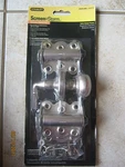 Stanley Hardware Screen Door Installation Kit Satin Nickel Knob Handle S838-896. Fixed Price $19.94.