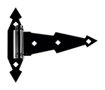 National Hardware N165-472 Black Steel Ornamental Spring T-hinge 10 X In.. Fixed Price $41.82.