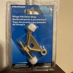 Hillman Hardware Essentials 851329 Hinge Pin Solid Door Stops Brass. Fixed Price $7.99.