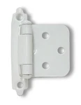 (5 Pack) Variable Overlay Self Closing White Hinges (20 Pieces) L-H0103AA-W-B2. Fixed Price $184.34.