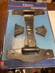 Pack Of Two, Hager CD3092 US1B, 8" Hd, Black Ornamental Gate/door Tee Hinges. Fixed Price $19.95.