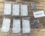 Goldenwarm Door Hinges Set Of 6 White 4 Inch 5/8" Radius Corners Interior. Fixed Price $28.00.
