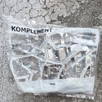 Ikea Komplement Cabinet Door Hinges 2 Pack Steel Nickel Plated Silver. Fixed Price $9.98.