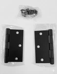 Lot Of 5 Pairs - Emtek 91013US19 Plain Bearing Square Corner Steel Hinge Black. Fixed Price $40.00.