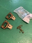 Pk New Amerock BP7550-3 Hinge Self-closing 1/2" Overlay Polished Brass. Fixed Price $12.95.