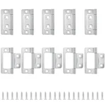 Non-mortise Door Hinges 10 Pack 2X0.98 Inch Silver Bi-fold For Furniture. Fixed Price $16.61.