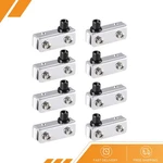 Pair - Glass Hinge Polished Chrome Door Pivot Clamp 40X13X15MM. Fixed Price $16.89.