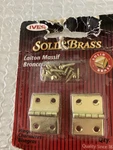 Ives Solid Brass Butt Hinges 3/4 X 1 Nos. Fixed Price $7.95.