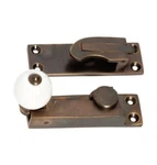 Tradco Porcelain Ball Sash Fastener Antique Brass 73X26MM Rrp $42.50. Fixed Price $23.89.